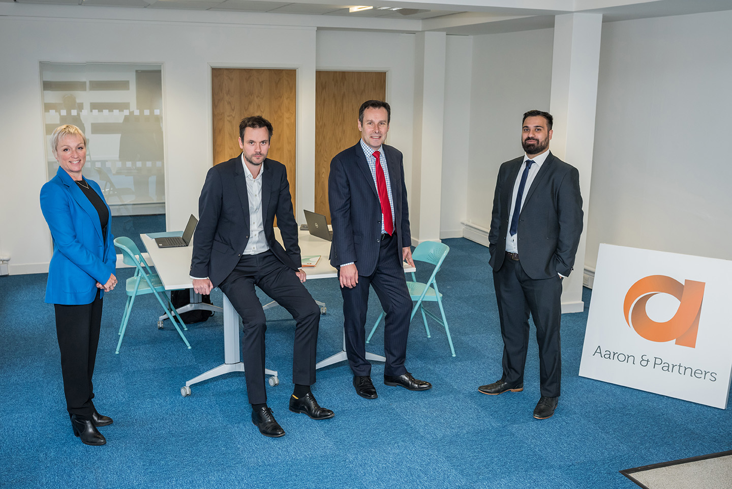 Team at Aaron and Partners in their new Altrincham office