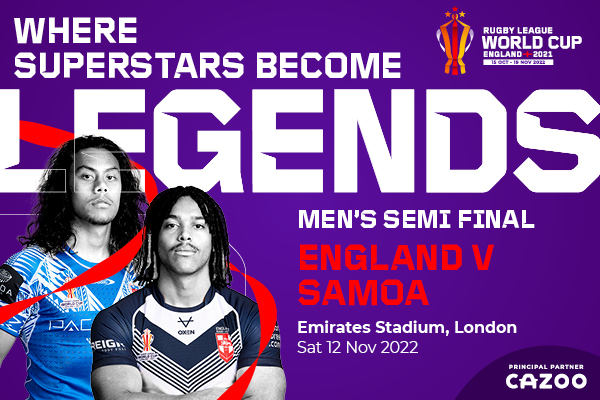 England v Samoa Sat 12 Nov 2022 RLWC2021