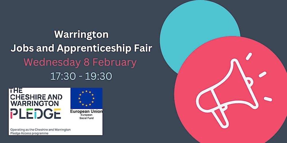 Warrington Jobs and Apprenticeship Fair Feb 2023