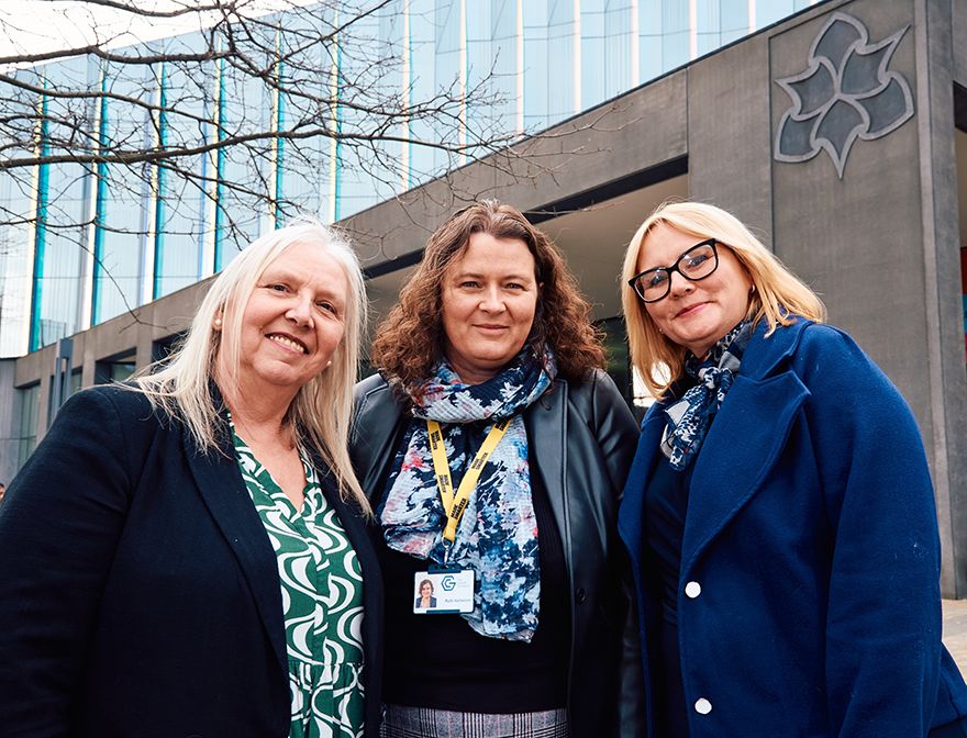Leading Digital Transformation programme, left to right: Dr Ann Mulhaney, Manchester Metropolitan University; Ruth Hailwood, Made Smarter; and Mandy Parkinson, Manchester Metropolitan University