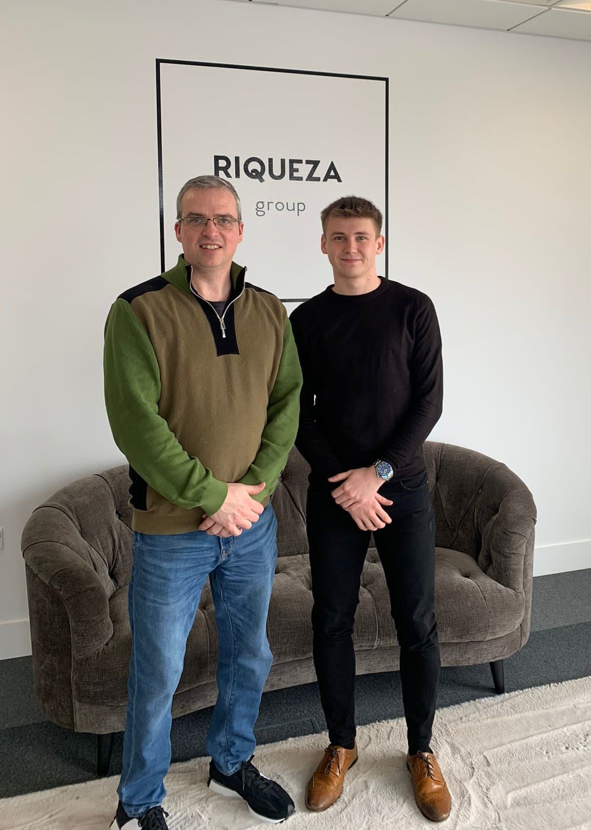 Dean Topham (left) Business Development Director - North West and Cameron Jolley (right) ,Business Development Manager.