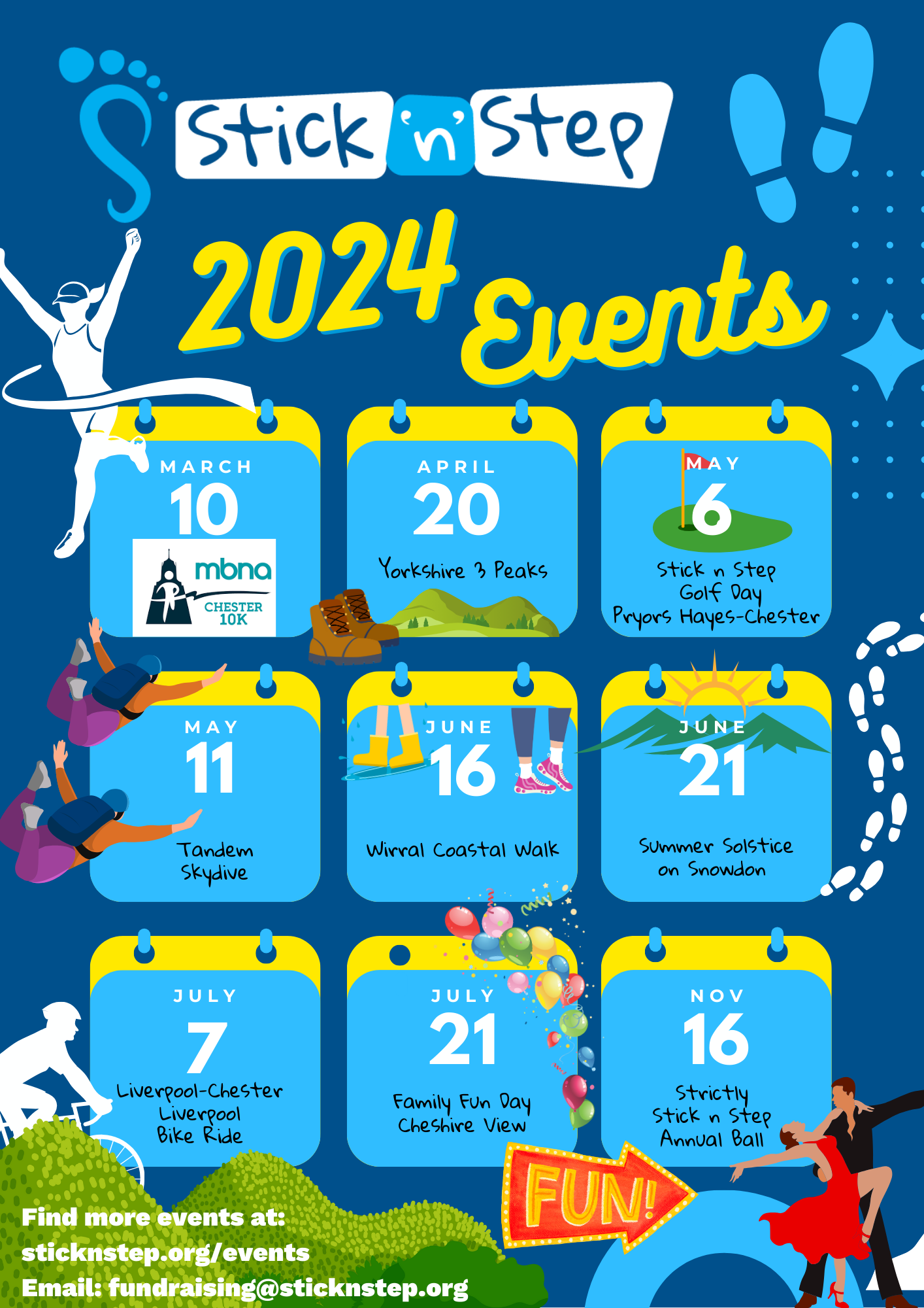 Stick'n'Steps' exciting events planned for 2024 Warrington & Co
