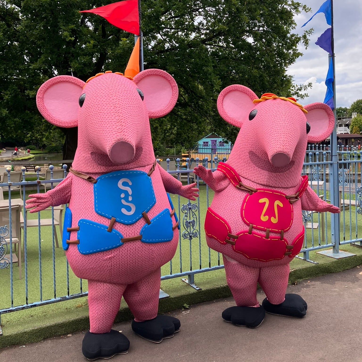Tiny and Small from The Clangers at Gulliver’s.