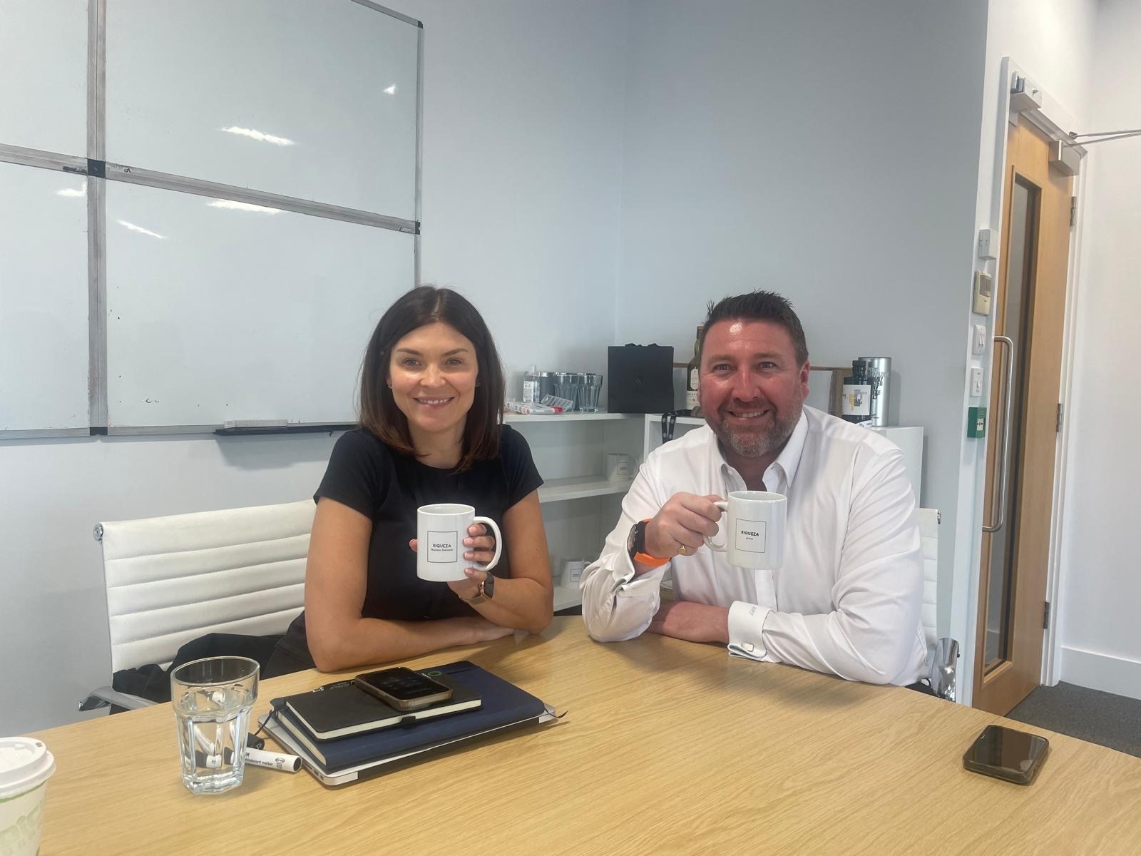 Carl Oates with Sinead Cowgill