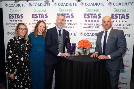 Home Financial Team accepting their award