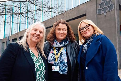 Leading Digital Transformation programme, left to right: Dr Ann Mulhaney, Manchester Metropolitan University; Ruth Hailwood, Made Smarter; and Mandy Parkinson, Manchester Metropolitan University
