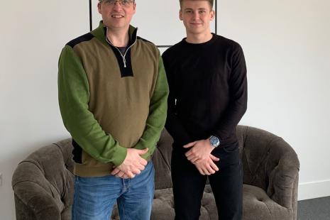 Dean Topham (left) Business Development Director - North West and Cameron Jolley (right) ,Business Development Manager. 