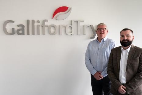*from left* Phil Topham, General Manager at Galliford Try Mark Baxendale, Head of Group Property at Galliford Try