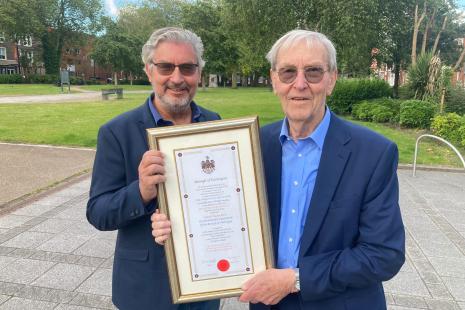 David and Gary Skentelbery honorary freeman