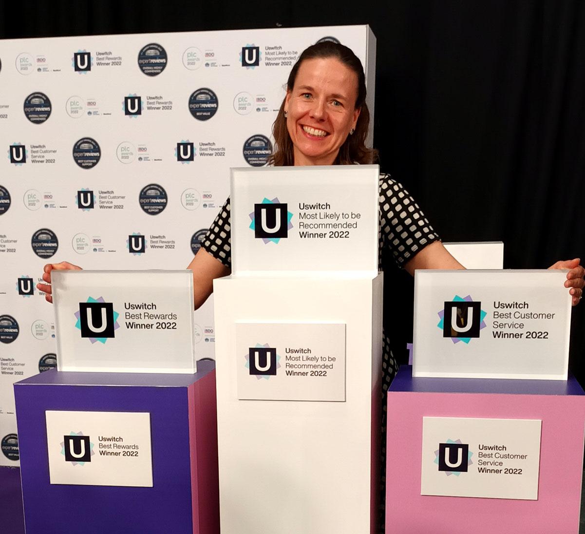 Utility Warehouse at the uswitch Awards 2022