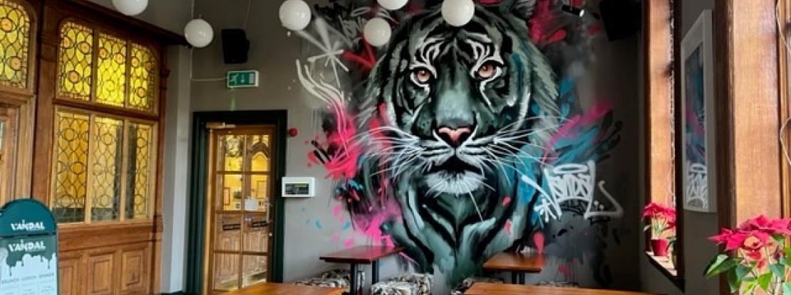 Interior of Vandal restaurant